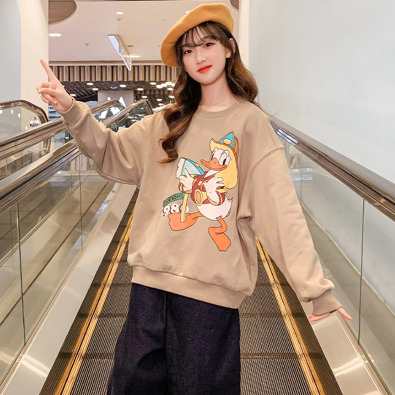女童秋装网红卫衣2022年新款潮搭韩版大童长袖上衣牛仔裤套装秋季|ruв категории Детская одежда, свитер/свитер - от Buy2taobao.com для оказания профессиональной услуги покупки агента Taobao