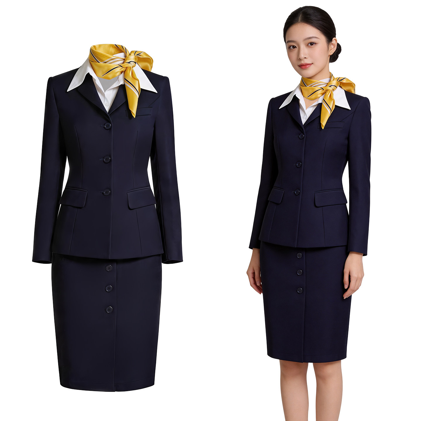 航空职业西服套装女正装外套售楼部销售工作服4S店工装银行西装