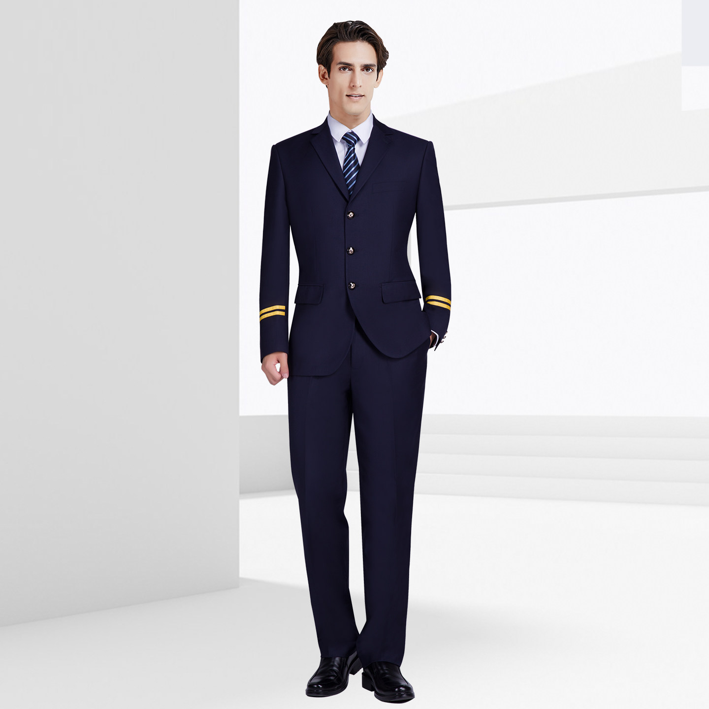 机长制服航空飞行员空少保安形象岗礼宾服物业售楼部上班工作服男