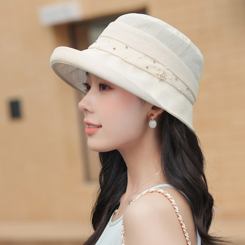 香雪羽秀渔夫帽优雅女春夏