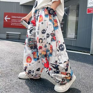 男童夏季冰丝防蚊裤2025新款儿童夏天短裤薄款裤子男孩长裤时髦潮