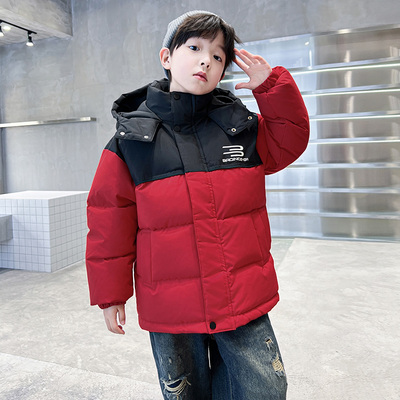 百威羊男童加厚冬季羽绒棉服