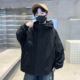 潮 连帽夹棉冲锋衣春装 男童风衣外套2026新款 中大童帅气时髦秋冬季