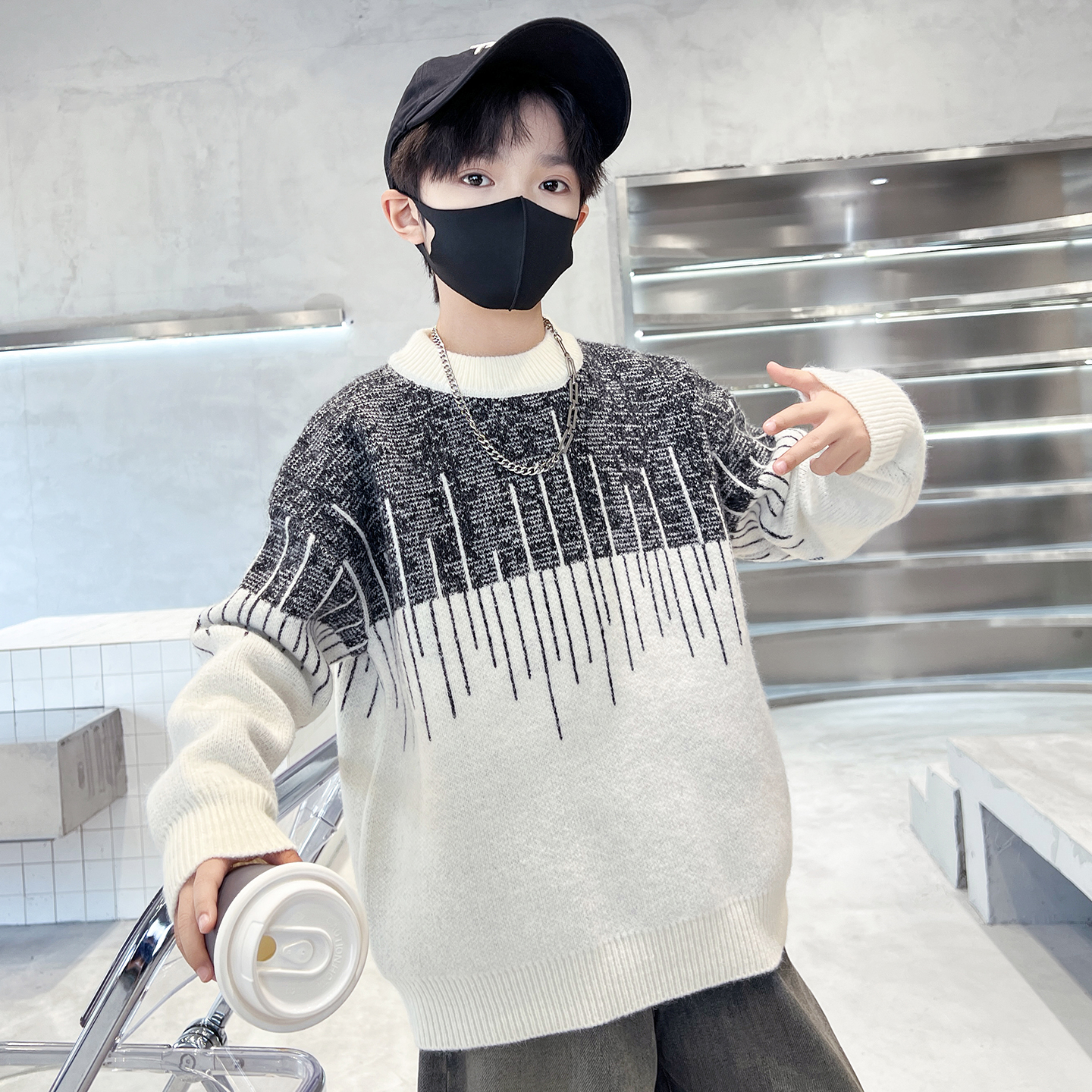 男童毛衣秋冬款2025新款