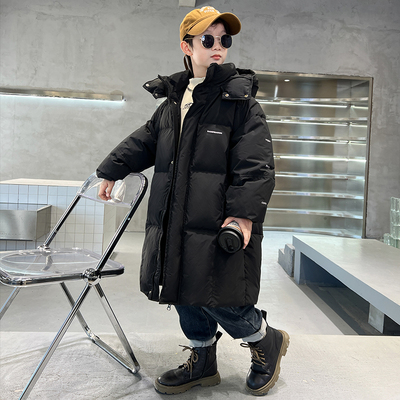 百威羊男童冬季冬装时髦羽绒棉服