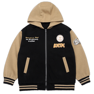 男童秋装外套春秋款2026新款秋季中大童男孩帅气连帽夹克棒球服潮