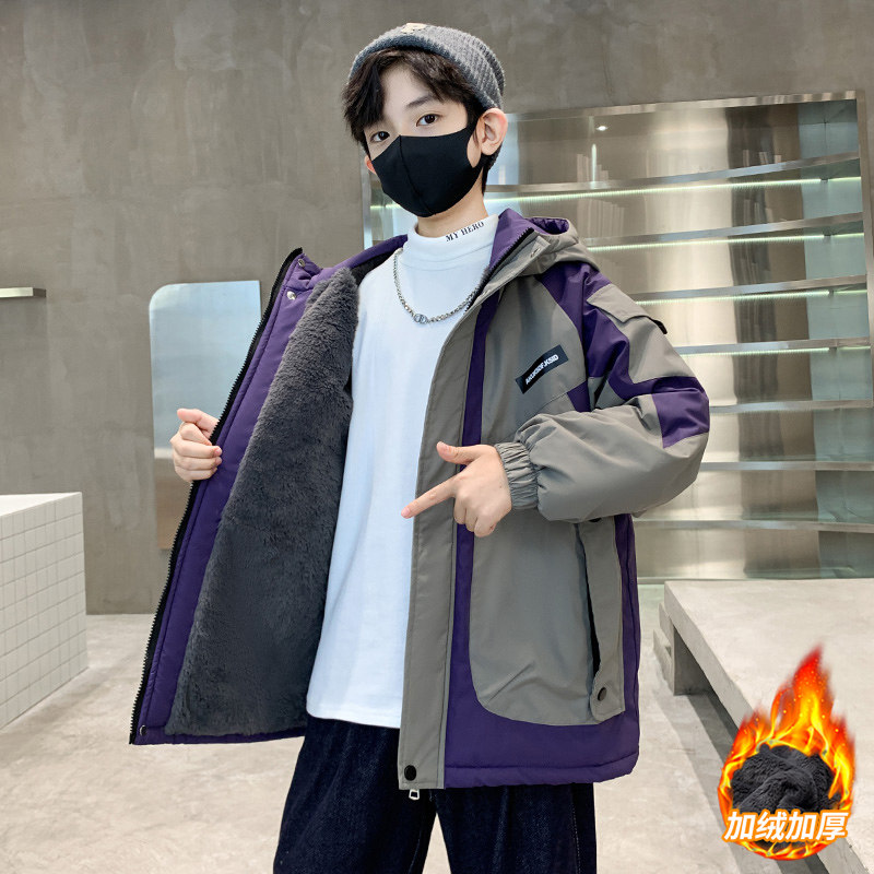 男童外套秋冬2025新款中大男孩加绒加厚风衣儿童冬季网红派克服潮,童装/婴儿装/亲子装,普通外套,淘宝优惠券,粉丝福利购,淘宝优惠卷