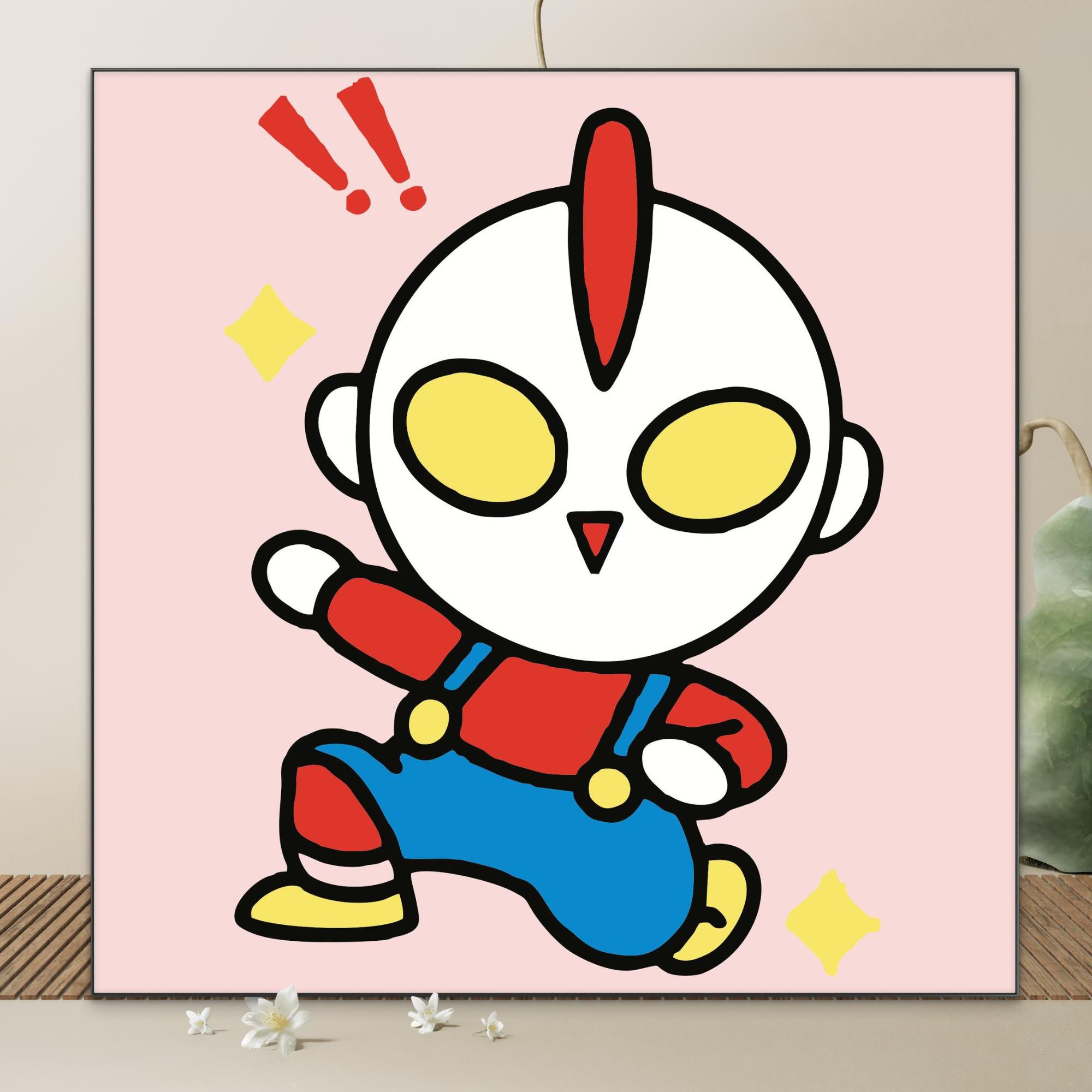 数字油画diyQ版奥特曼填色