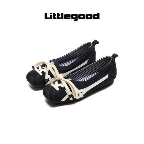 littlegood复古德训鞋女新款
