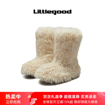 littlgood日系毛毛雪地靴