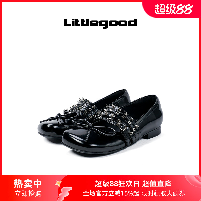 littlgood日系平底玛丽珍鞋