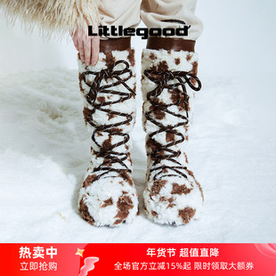 【保暖系】littlegood日系雪地靴女新款毛毛靴加绒冬季长筒靴