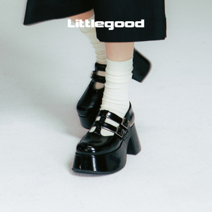 女2024新款 littlegood日系玛丽珍鞋 厚底复古百搭小皮鞋 折扣