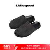 25SS littlegood复古编织包头勃肯拖鞋 女2025新款 百搭拖鞋 外穿