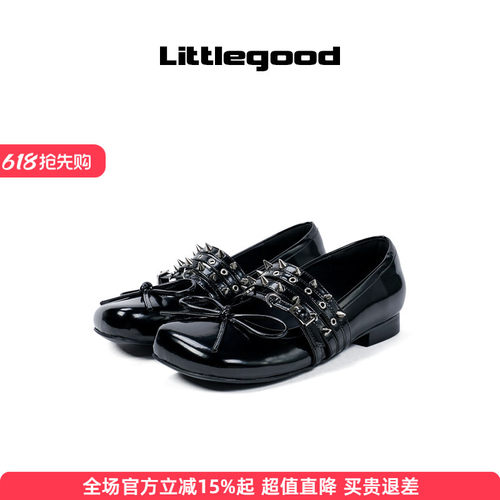 littlgood日系平底玛丽珍鞋
