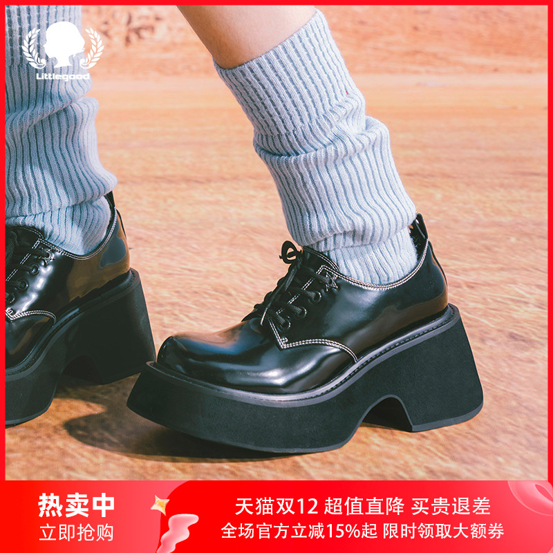 littlegood英伦风甜酷百搭德比鞋