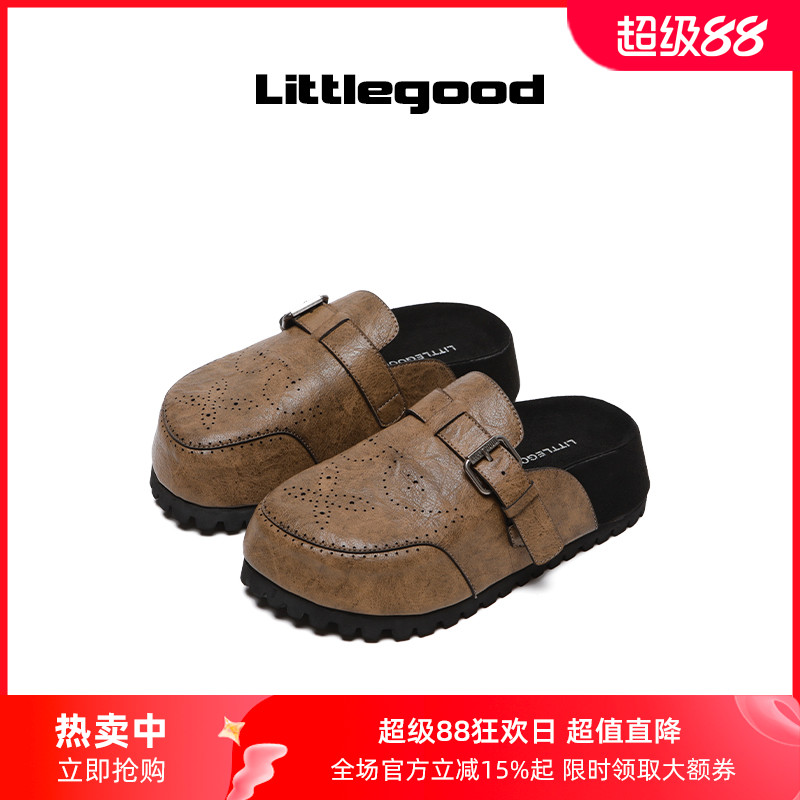 littlegood复古勃肯拖鞋