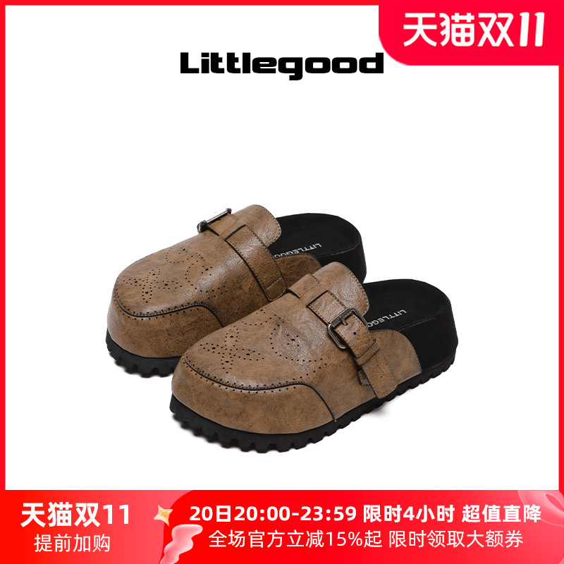 littlegood复古勃肯拖鞋