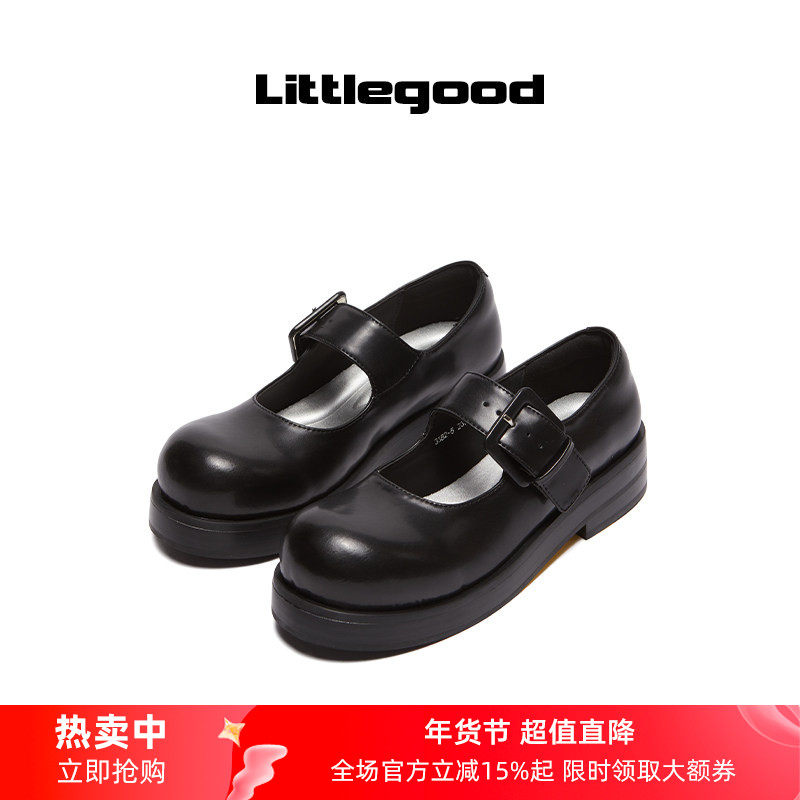 【新品】littlegood少女玛丽珍鞋女2025新款米奇大头百搭小皮鞋,女鞋,玛丽珍鞋,淘宝优惠券,粉丝福利购,淘宝优惠卷