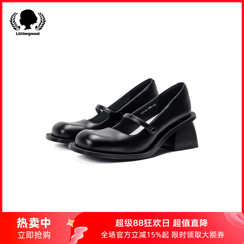 littlegood甜美中跟玛丽珍鞋