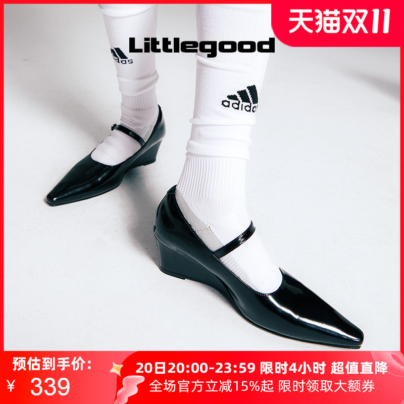 littlgood法式尖头玛丽珍鞋