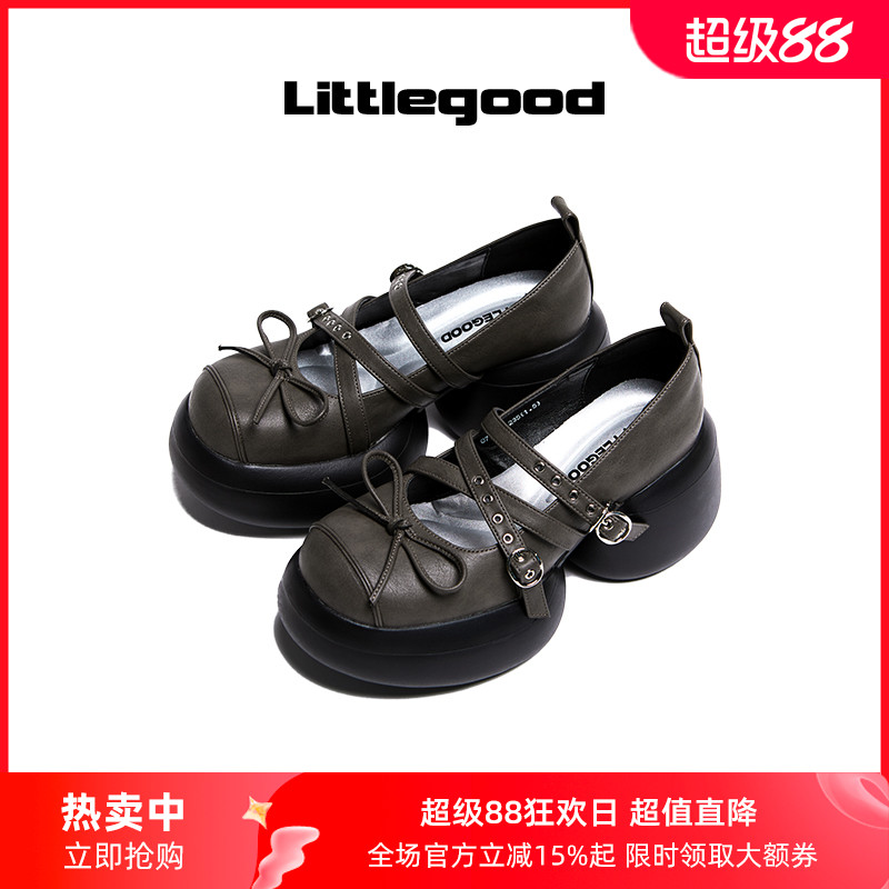 littlegood甜酷玛丽珍鞋