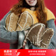 冬季 女新款 littlegood复古包头拖鞋 外穿百搭加绒拖鞋 保暖系