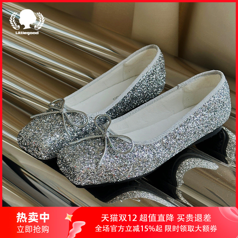 littlegood蝴蝶结芭蕾舞鞋