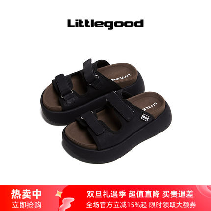 【25SS】littlegood新品复古厚底拖鞋女2025新款百搭沙滩拖鞋外穿