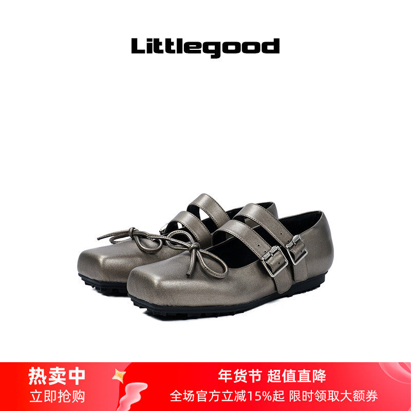【新品】littlegood日系玛丽珍鞋女新款平底复古方头百搭皮鞋,女鞋,玛丽珍鞋,淘宝优惠券,粉丝福利购,淘宝优惠卷
