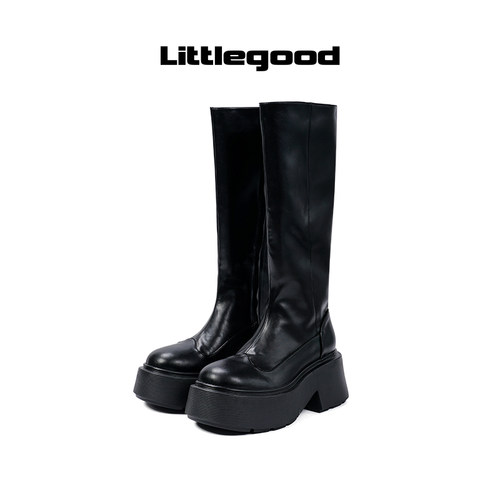 littlegood复古厚底马丁靴