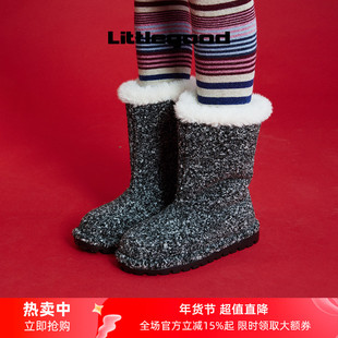 【保暖系】littlegood复古雪地靴女新款加绒百搭保暖中筒靴