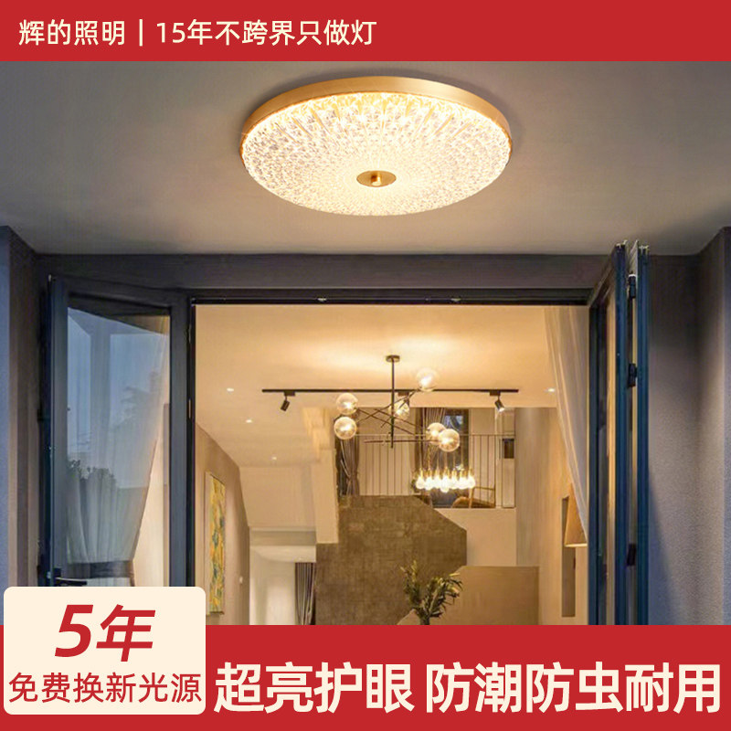 别墅大门口吸顶灯入户大门灯门厅灯户外防水防虫室外阳台灯吸顶灯