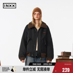 【INXX】Standby潮牌新品复古可拆卸毛领夹克棉服外套XME4161446