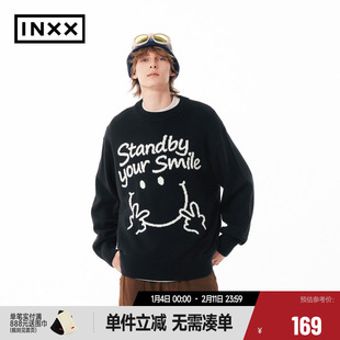【INXX】Standby潮牌新品撞色提花针织衫男女同款毛衣XME3061393