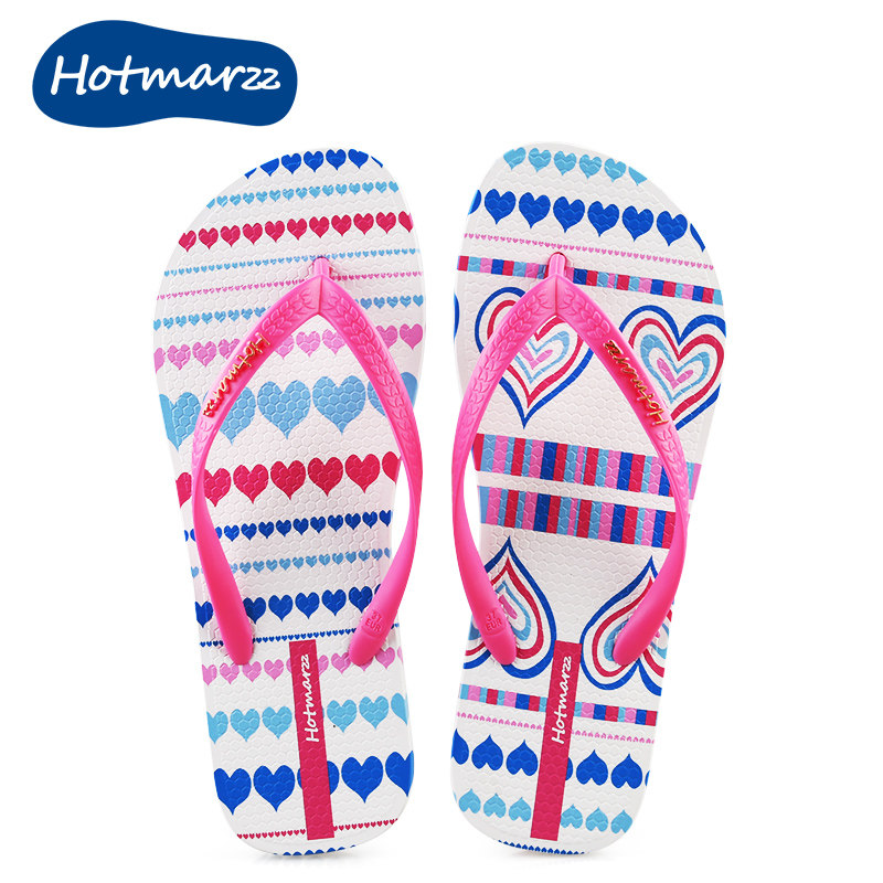 hotmarzz 韓版防滑人字拖女印花沙灘鞋平底夾腳拖鞋在類目 女鞋, 拖鞋中 - 來自Buy2taobao.com提供專業的淘寶代購服務