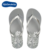 hotmarzz黑玛坡跟人字拖女夏外穿高跟厚底夹趾夹脚拖鞋 增高凉拖鞋