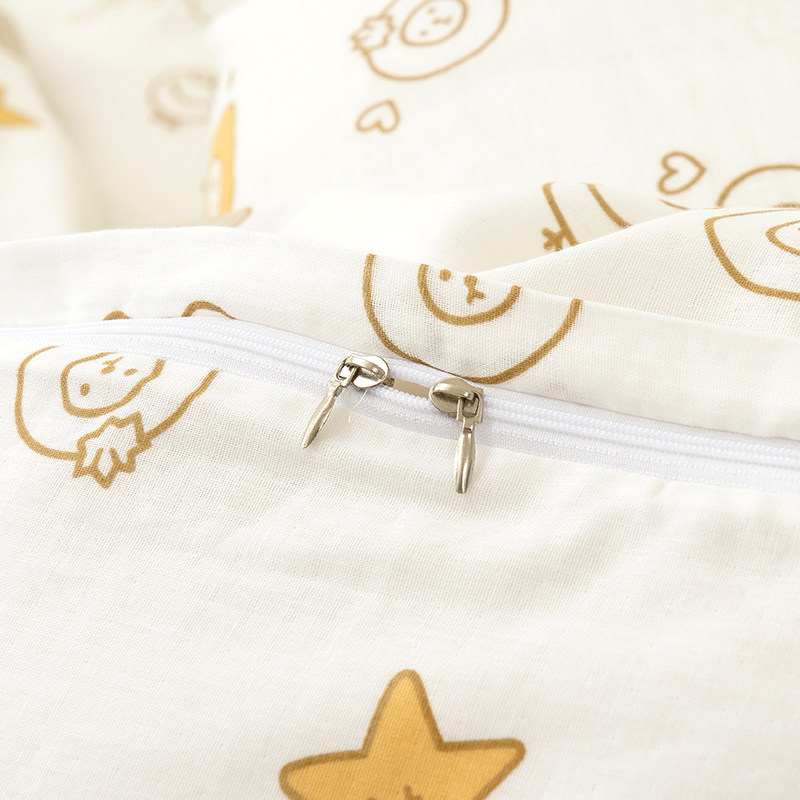 可定制A类母婴级双层纱小清新床单单件全棉100纱布被单柔软4