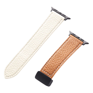 索柯适用苹果手表iwatchUltra2表带iwatch10拼色皮表带AppleWatch5/6/7/8/9代创意皮质男女46mm头层牛皮表带