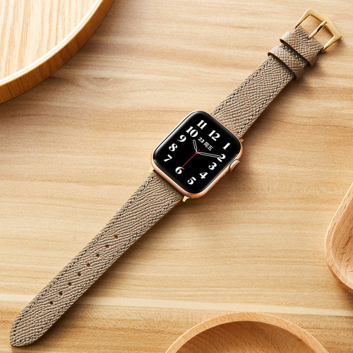 适用applewatch8真皮表带