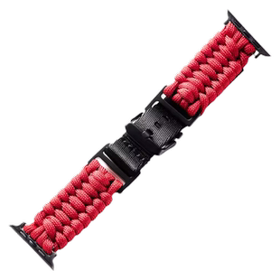 索柯适用apple watch10苹果手表iwatch9/8/7/6/5代迷彩尼龙伞绳手工编织表带手表41/46mm替换带新款运动时尚