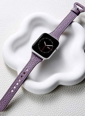 适用iwatch10表带applewatch9苹果S8夏S7个性6代SE手表5真皮4小众细S8女生46mm高级ultra智能iPhonewatch运动