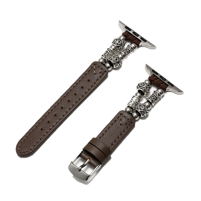 适用applewatch真皮表带