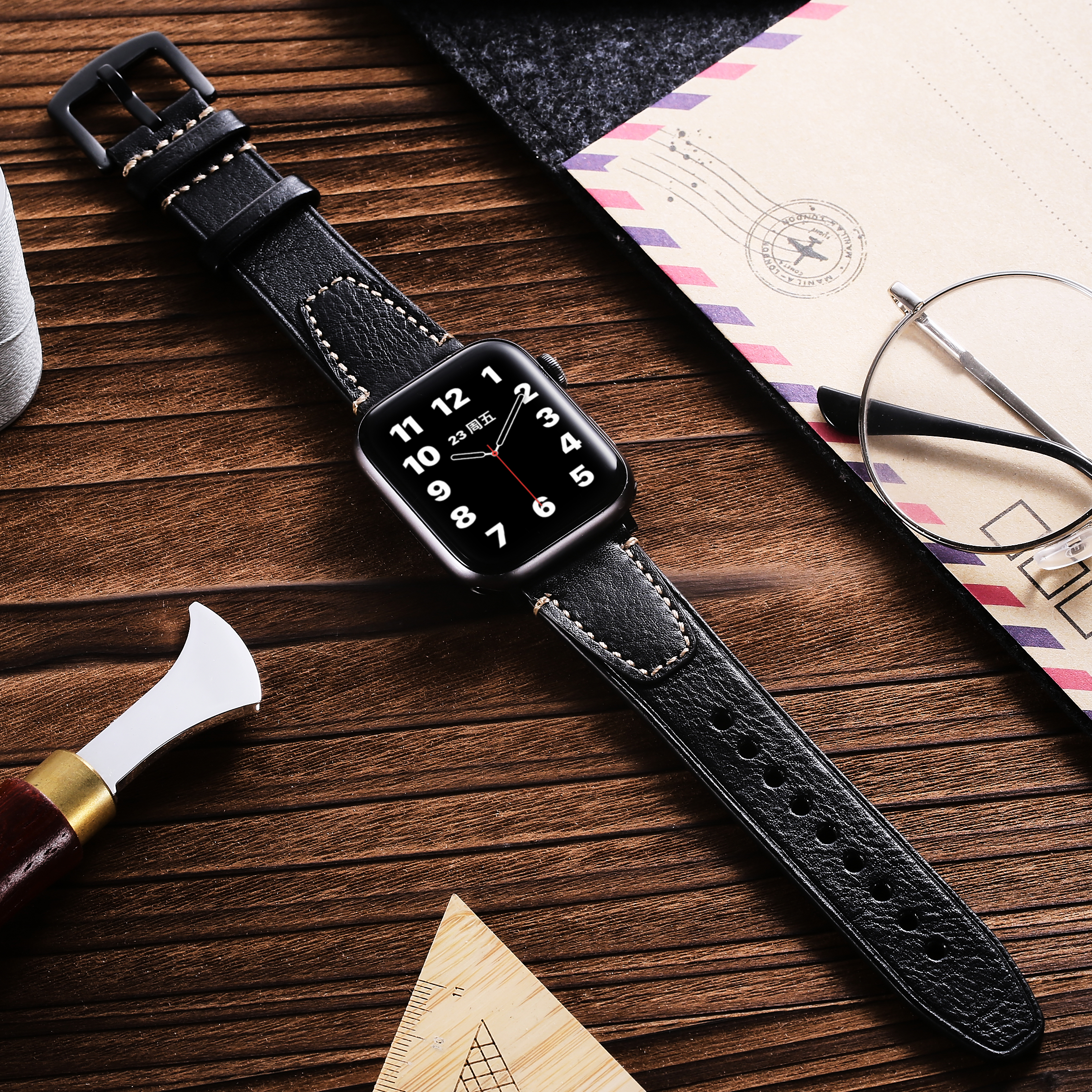applewatch真皮高级感表带
