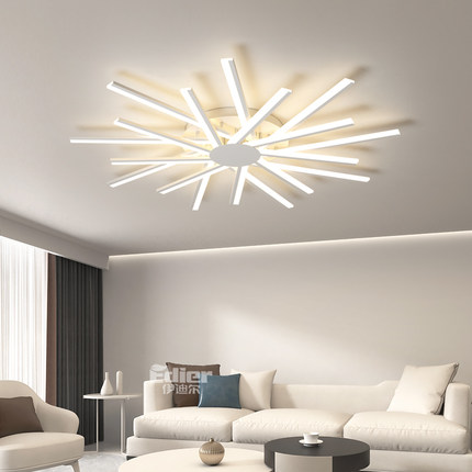 客厅灯简约现代大气家用主灯极简卧室餐厅led吸顶灯护眼新款灯具