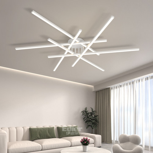 现代简约艺术线形护眼客厅吸顶灯