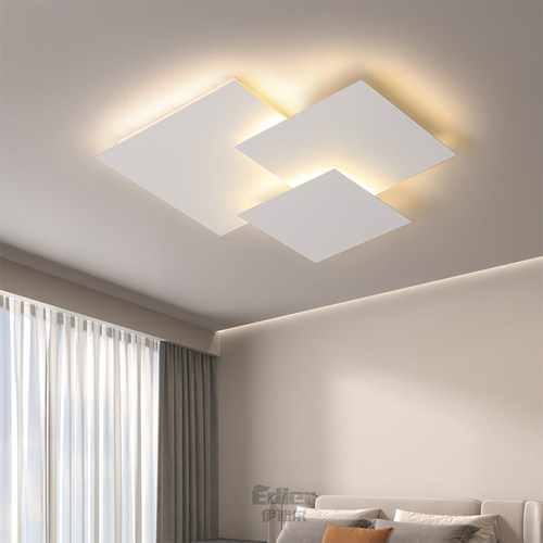 卧室灯现代简约个性铁艺主卧餐厅书房吸顶灯led护眼新款中山灯具 - 封面