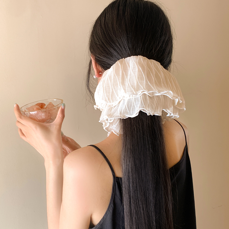 温柔至极~超仙法式蕾丝大肠发圈