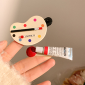 美术生专属 文具颜料盘发夹女刘海侧边可爱创意搞怪发卡夹子头饰