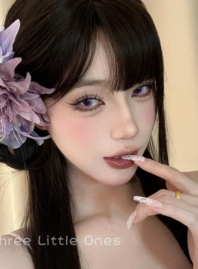 超仙海葵花紫色花朵发夹女高级感侧边刘海夹海边度假拍照复古头饰